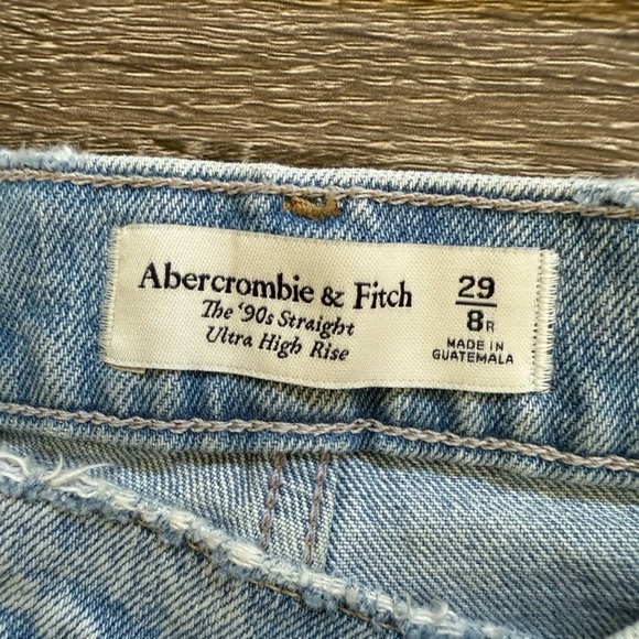 Abercrombie & Fitch Ultra High Rise 90s Straight Jean | Size 29 / 8 Regular - Picture 10 of 11